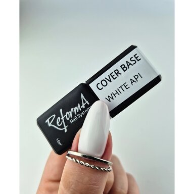 Kaučiukinė bazė ReformA Cover Base - White API 10ml Kaučiukinė bazė ReformA Cover Base - White API 10ml