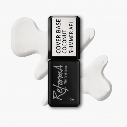 Kaučiukinė bazė ReformA Cover Base - Coconut Shimmer API 10ml Kaučiukinė bazė ReformA Cover Base - Coconut Shimmer API 10ml