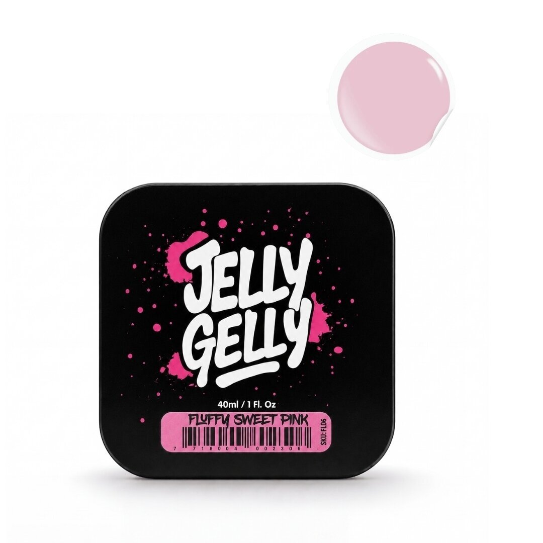 Savaime išsilyginantis gelis Jelly Gelly - Fluffy Sweet Pink 40ml (FL06)
