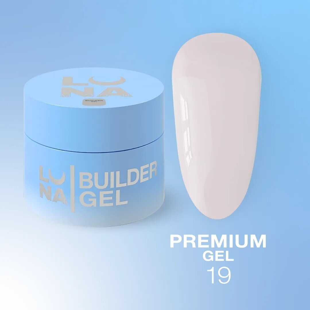 Savaime išsilyginantis gelis LUNAmoon - Premium Gel No19 Savaime išsilyginantis gelis LUNAmoon - Premium Gel No19