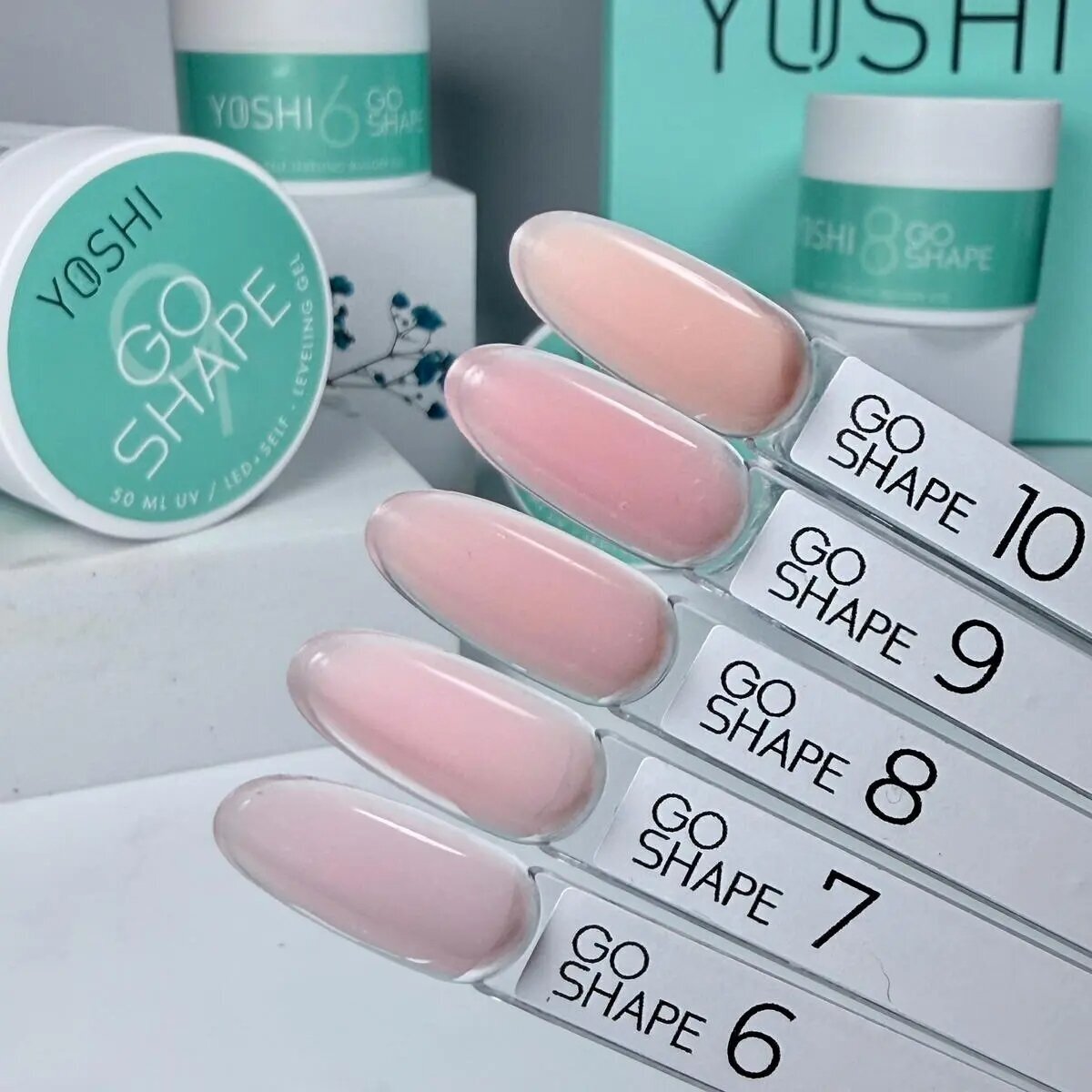 Savaime išsilyginantis gelis Yoshi - Go Shape No8 50ml 2