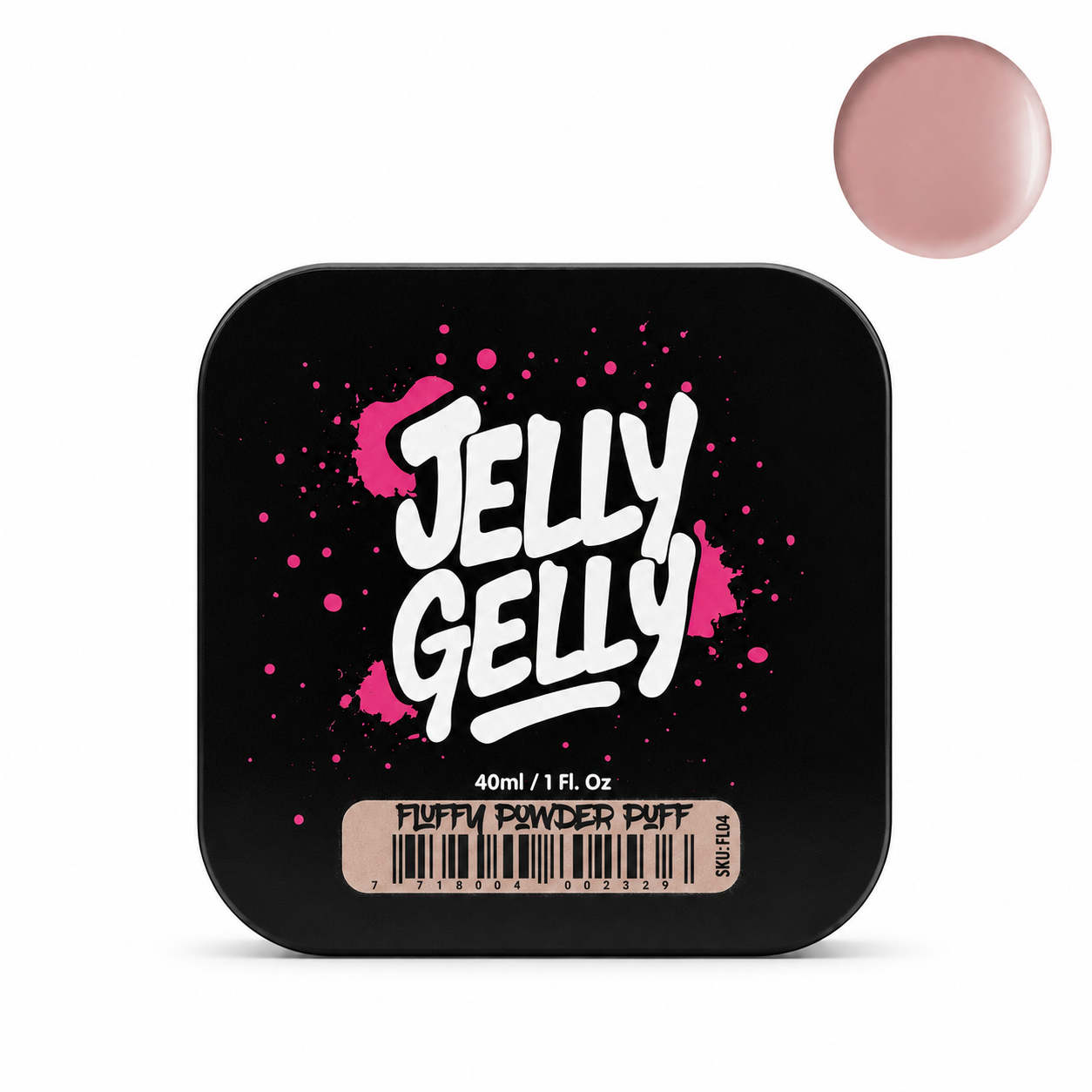 Savaime išsilyginantis gelis Jelly Gelly - Fluffy Powder puff 40ml (FL04)