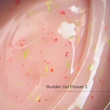 Savaime išsilyginantis gelis Crystal - Builder Gel Flower No2 Savaime išsilyginantis gelis Crystal - Builder Gel Flower No2