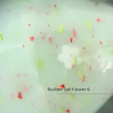 Savaime išsilyginantis gelis Crystal - Builder Gel Flower No6 Savaime išsilyginantis gelis Crystal - Builder Gel Flower No6