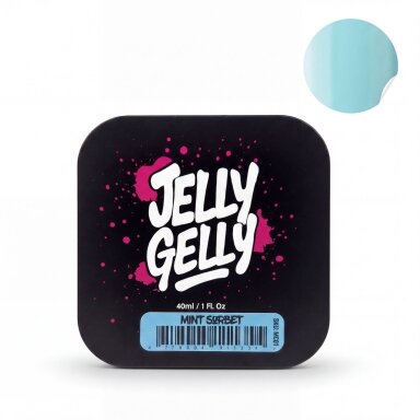 Savaime išsilyginantis gelis Jelly Gelly Macarons - Mint Sorbet 40ml Savaime išsilyginantis gelis Jelly Gelly Macarons - Mint Sorbet 40ml