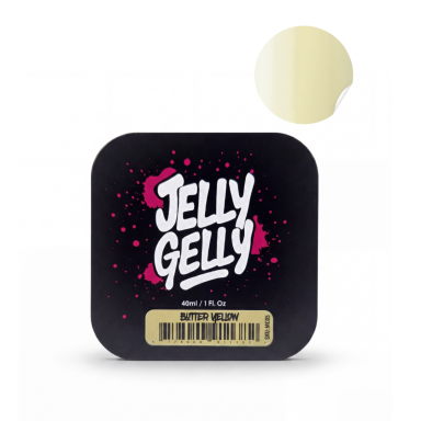Savaime išsilyginantis gelis Jelly Gelly Macarons - Butter Yellow 40ml Savaime išsilyginantis gelis Jelly Gelly Macarons - Butter Yellow 40ml