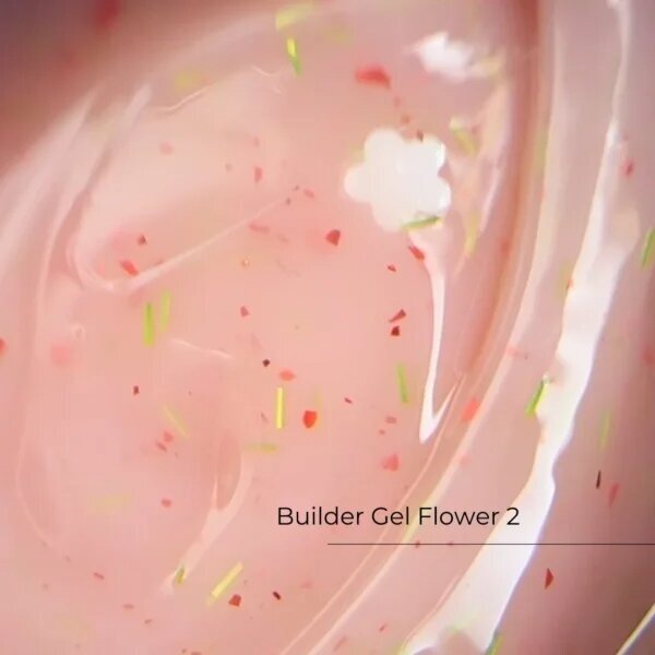 Savaime išsilyginantis gelis Crystal - Builder Gel Flower No2 Savaime išsilyginantis gelis Crystal - Builder Gel Flower No2