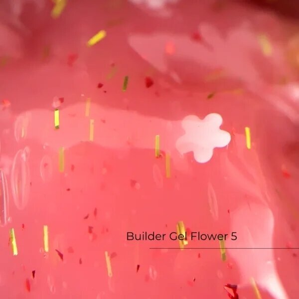 Savaime išsilyginantis gelis Crystal - Builder Gel Flower No5