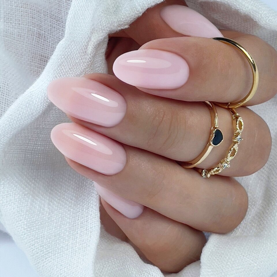 Gelis buteliuke su stiklo pluoštu Slowianka fiber bottle gel - Pastel Rose 10g 1