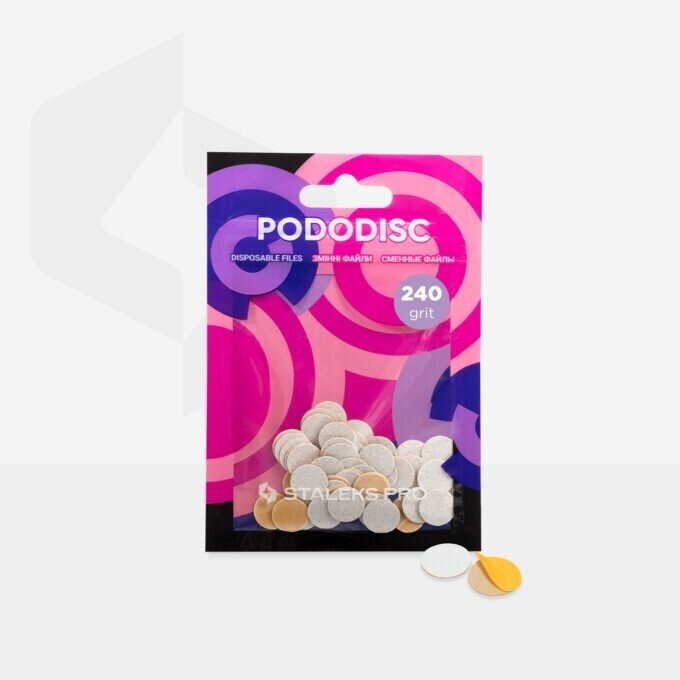 Klijuojami podo diskų abrazyvai STALEKS EXPERT PODODISC XS 10mm. 50vnt 5 Klijuojami podo diskų abrazyvai STALEKS EXPERT PODODISC XS 10mm. 50vnt 5