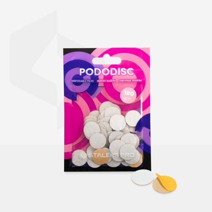 Klijuojami podo diskų abrazyvai STALEKS EXPERT PODODISC S 15mm. 50vnt 4 Klijuojami podo diskų abrazyvai STALEKS EXPERT PODODISC S 15mm. 50vnt 4