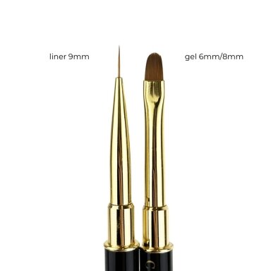 Teptukas Crystal - Double Sided Brush No3 8/6mm - 9mm Teptukas Crystal - Double Sided Brush No3 8/6mm - 9mm