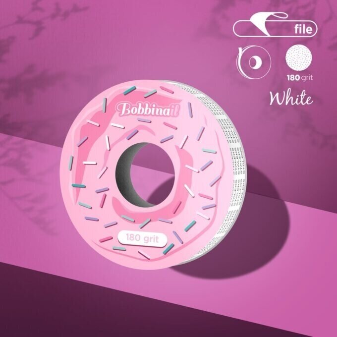 Klijuojamų dildės abrazyvų papildymas STALEKS Bobbinail 180gr (ATS-180W)