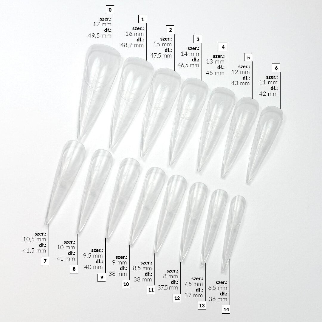 Viršutinės nagų priauginimo formelės Slowianka - Dual Forms French Stilletto 2 Viršutinės nagų priauginimo formelės Slowianka - Dual Forms French Stilletto 2