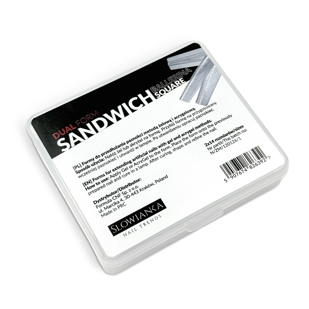 Viršutinės nagų priauginimo formelės Slowianka - Dual Forms Sandwich Ballerina Square Viršutinės nagų priauginimo formelės Slowianka - Dual Forms Sandwich Ballerina Square