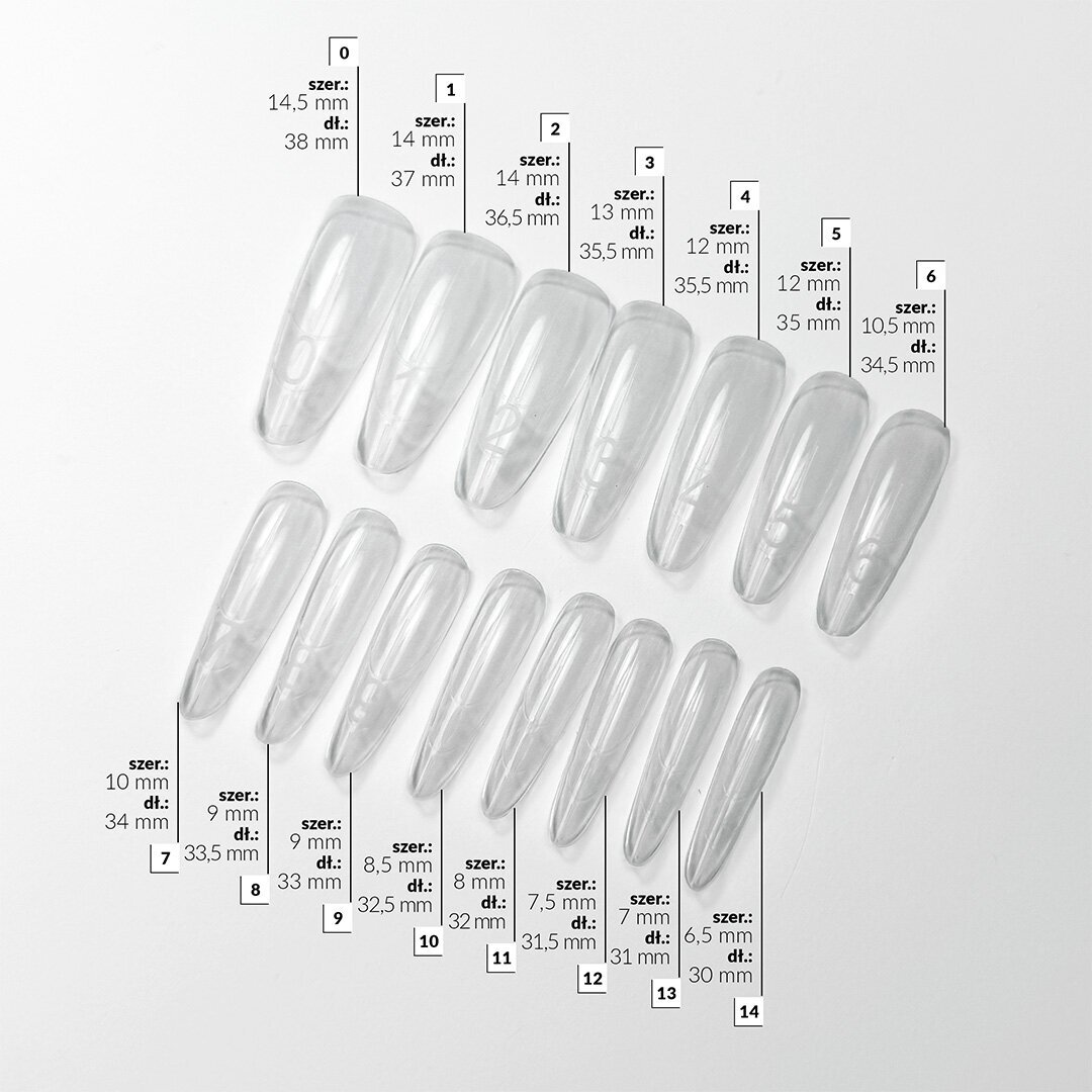 Viršutinės nagų priauginimo formelės Slowianka - Dual Forms Sandwich Combi Almond 2