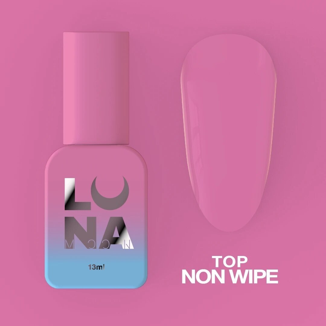 Viršutinis sluoksnis LUNAmoon - Top Non Wipe 13ml Viršutinis sluoksnis LUNAmoon - Top Non Wipe 13ml
