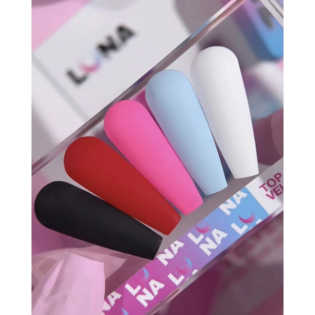 Viršutinis matinis sluoksnis LUNAmoon - Top Velvet Max 13ml 1