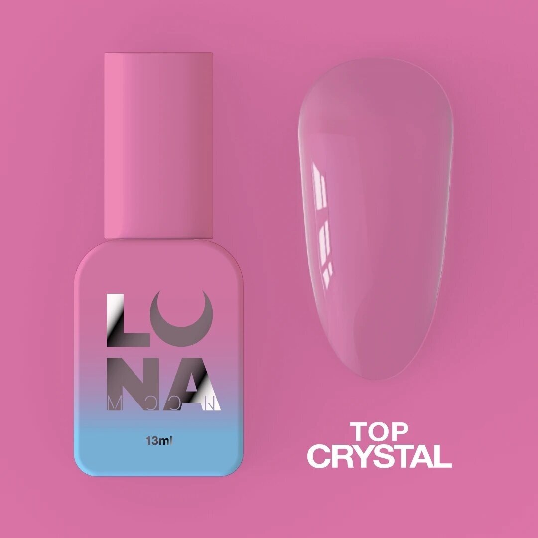 Viršutinis sluoksnis LUNAmoon - Top Crystal 13ml Viršutinis sluoksnis LUNAmoon - Top Crystal 13ml