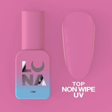 Viršutinis sluoksnis LUNAmoon - Top Non Wipe UV 13ml Viršutinis sluoksnis LUNAmoon - Top Non Wipe UV 13ml