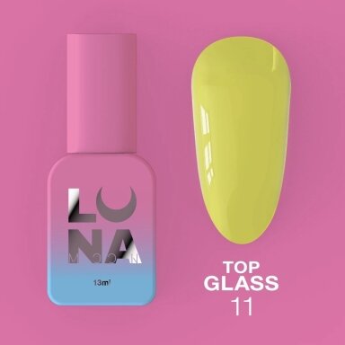 Viršutinis sluoksnis LUNAmoon - Top Glass No11 13ml Viršutinis sluoksnis LUNAmoon - Top Glass No11 13ml