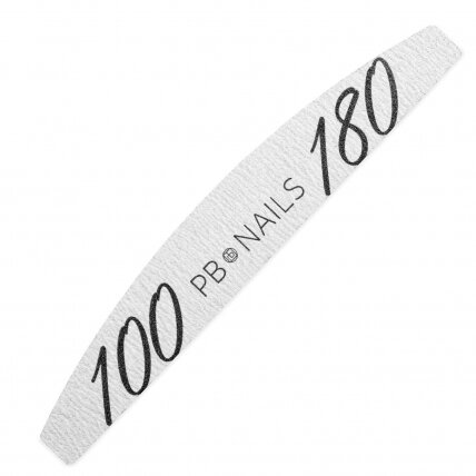 Vienkartinės nagų dildės PB Nails - Essence 100/180 gritų (25vnt)