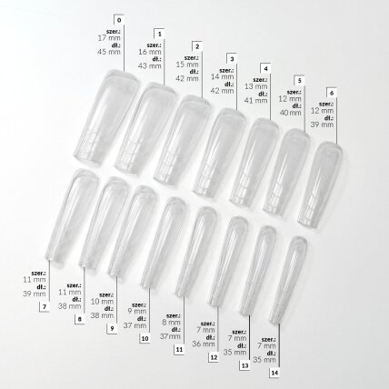Viršutinės nagų priauginimo formelės Slowianka - Dual Forms High Apex Slim Square 2 Viršutinės nagų priauginimo formelės Slowianka - Dual Forms High Apex Slim Square 2