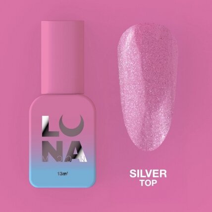 Viršutinis sluoksnis LUNAmoon - Top Silver 13ml Viršutinis sluoksnis LUNAmoon - Top Silver 13ml