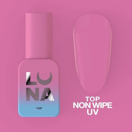Viršutinis sluoksnis LUNAmoon - Top Non Wipe UV 13ml Viršutinis sluoksnis LUNAmoon - Top Non Wipe UV 13ml