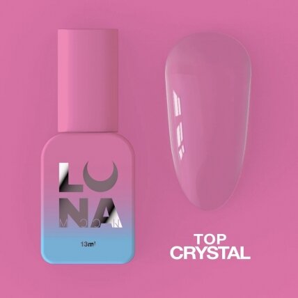 Viršutinis sluoksnis LUNAmoon - Top Crystal 13ml Viršutinis sluoksnis LUNAmoon - Top Crystal 13ml