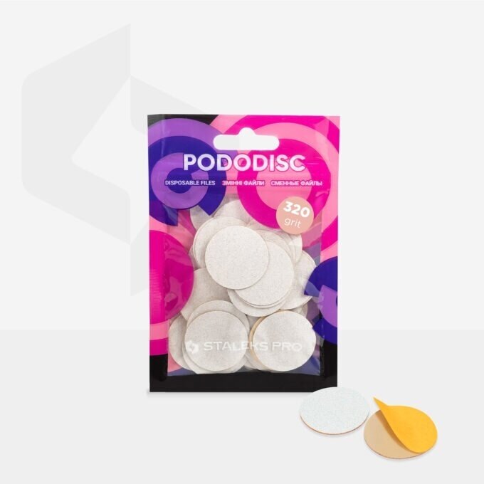 Klijuojami podo diskų abrazyvai STALEKS EXPERT PODODISC L 25mm. 50vnt 6 Klijuojami podo diskų abrazyvai STALEKS EXPERT PODODISC L 25mm. 50vnt 6