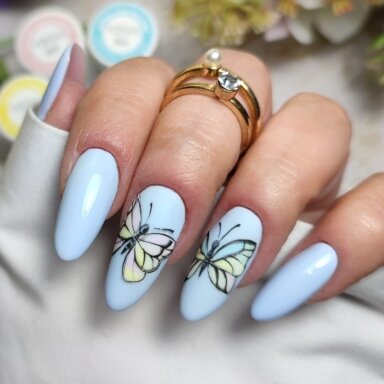 YOSHI Gelinis lakas Baby Blue 6 ml - 801 YOSHI Gelinis lakas Baby Blue 6 ml - 801