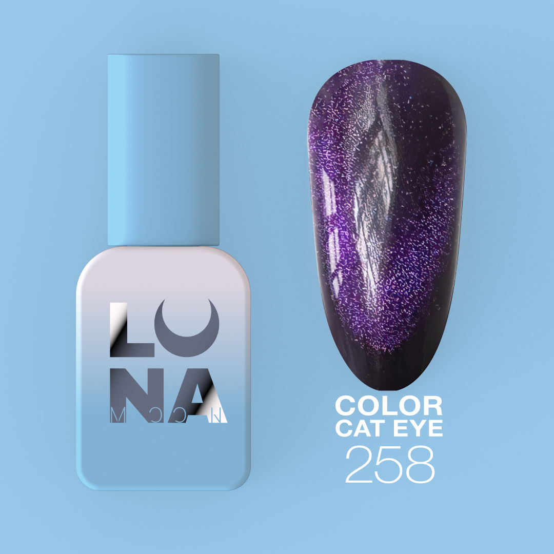 Gelinis lakas LUNAmoon - Color Cat Eye No258 13ml Gelinis lakas LUNAmoon - Color Cat Eye No258 13ml
