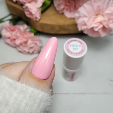 YOSHI Gelinis lakas Flamingo Kiss 6 ml - 827 1 YOSHI Gelinis lakas Flamingo Kiss 6 ml - 827 1