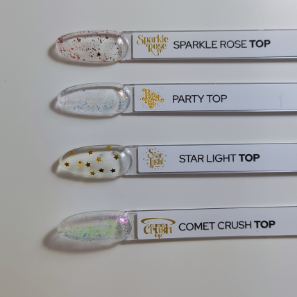 Viršutinis sluoksnis YOSHI - Top Sparkle Rose 10ml 1 Viršutinis sluoksnis YOSHI - Top Sparkle Rose 10ml 1