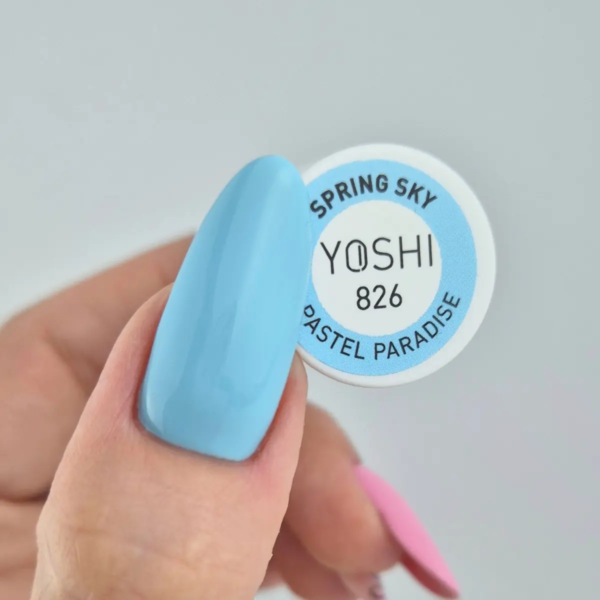 YOSHI Gelinis lakas Spring Sky 6 ml - 826 1 YOSHI Gelinis lakas Spring Sky 6 ml - 826 1